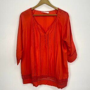 Solitaire Coral Boho Top